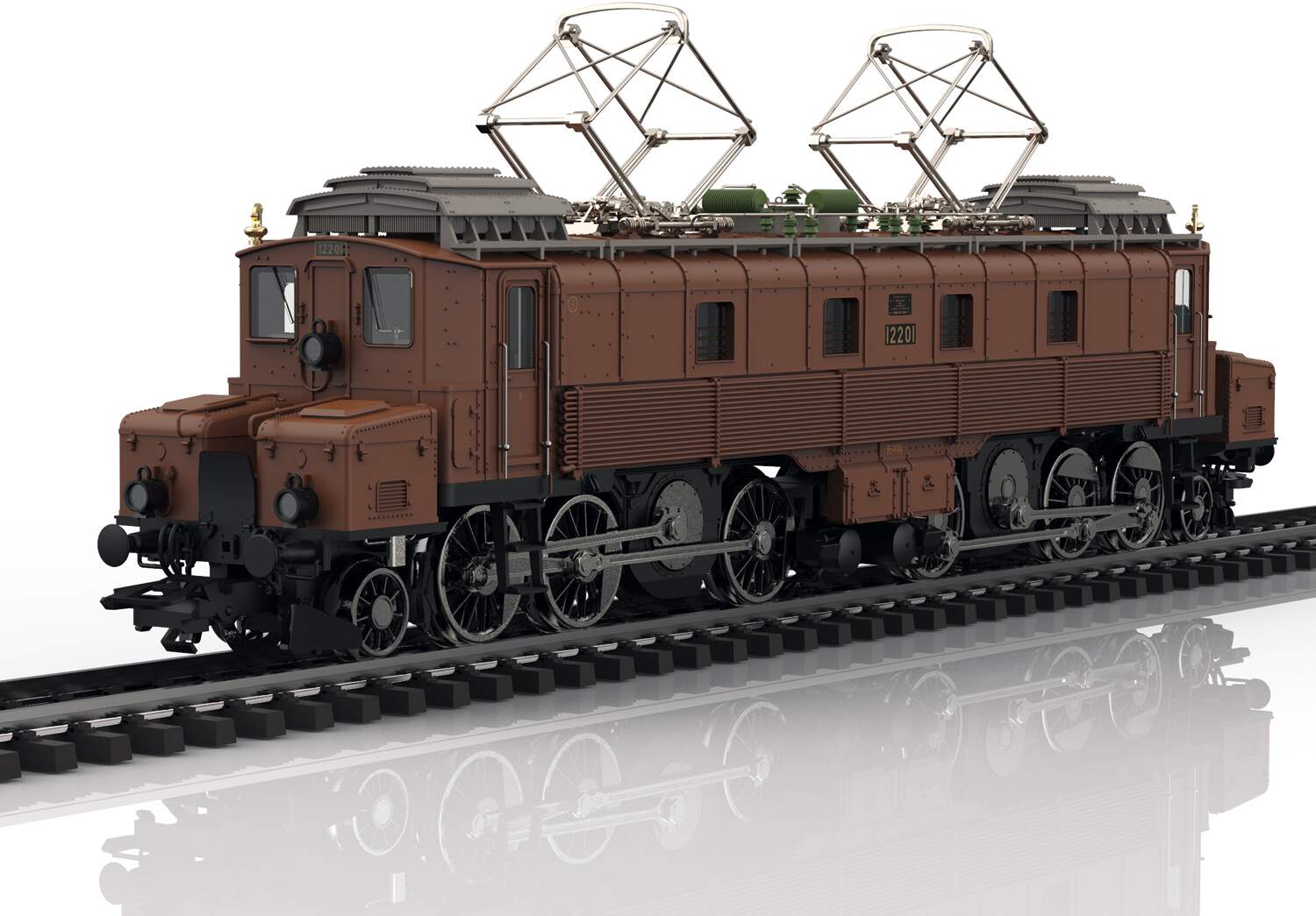 Marklin HO 39520 Class Fc 2x3/4 Electric - Kofferli - Swiss Federal Railways SBB 12201 (Era II 1919, brown, gray)