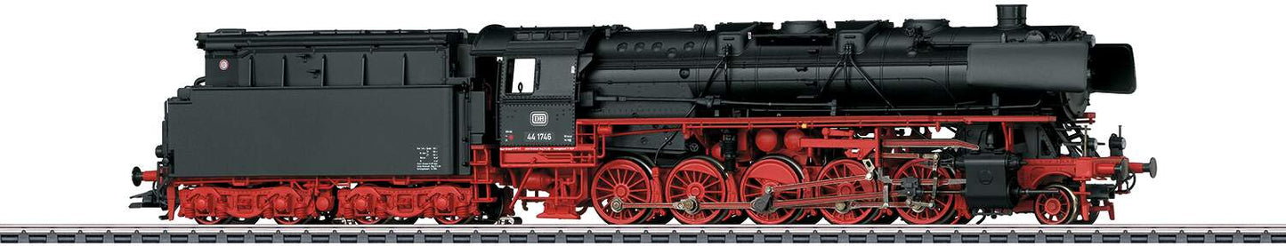 Marklin HO 39882 Class 44 2-10-0, Oil Tender- 3-Rail - Digital -- German Federal Railroad DB 44 1746 (Era III 1961, black, red)