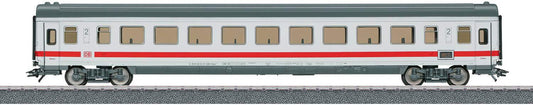 Marklin HO 40501 Type Bpmz 294.3 ICE 2nd Class Coach - 3-Rail Ready to Run - Start up -- German Railroad DBAG (Era VI, white, gray, red)