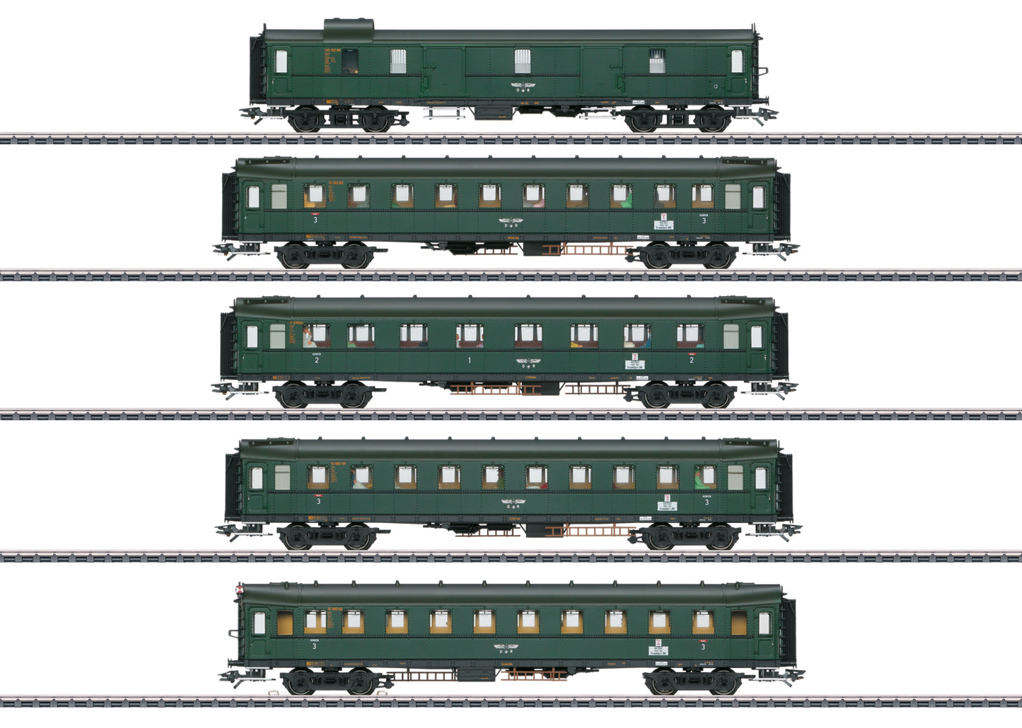 Marklin HO 42265 Hechtwagen / Pike Cars Express Train Passenger Car Set