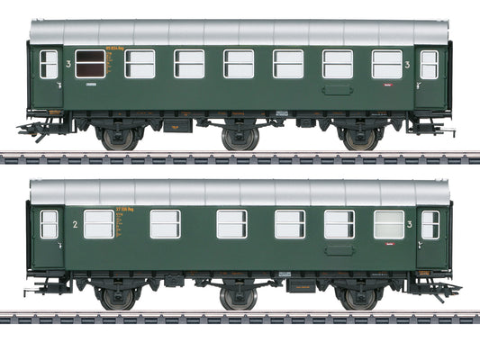 Marklin HO 43174 Passenger Car Set, 2nd and 3rd Class, DB, Ep.III