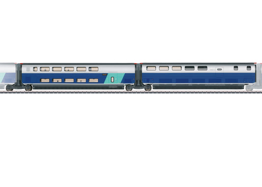 Marklin HO 43443 Add-on Car Set 3, TGV Duplex, Ep.VI 2021 New Item