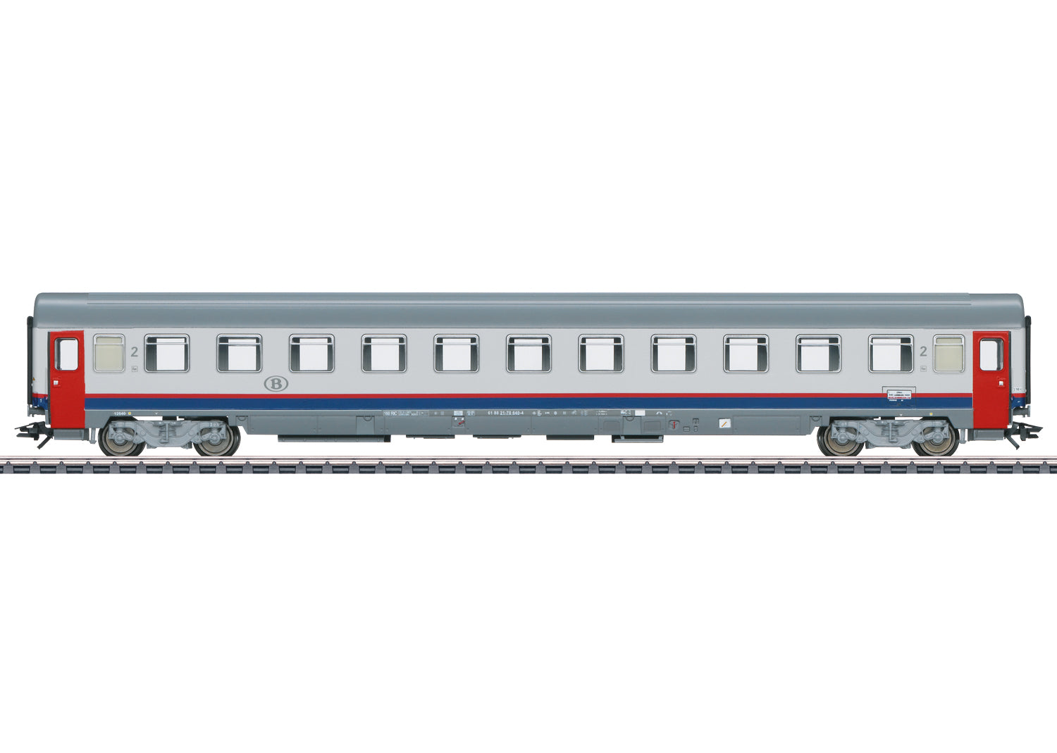 Marklin HO 43524 SNCB EC 90 Vauban Express Train Passenger Car  Summer 2023