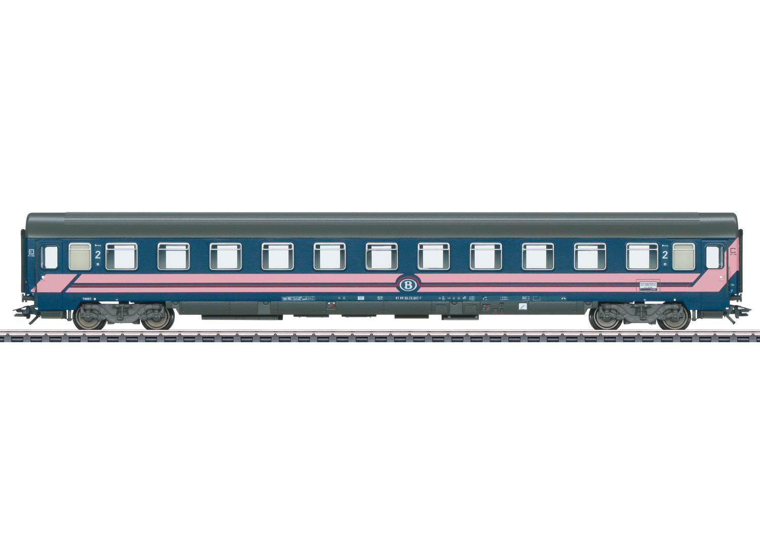 Marklin HO 43525 SNCB Type BI6 Express Train Slumber Coach   Summer 2023