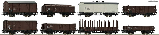 Roco HO 44001 8-piece set freight wagons, CSD