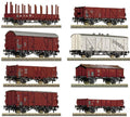 Roco HO 44002 8-piece set freight cars, DB. Super Saver!