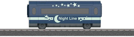 Marklin HO 44115 ICE Sleeper - Ready to Run - My World -- German Federal Railroad (Era VI; blue, white; Night Line)