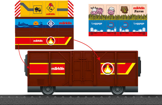 Marklin HO 44143 my world - Gondola Car with Stickers 2022 New Item