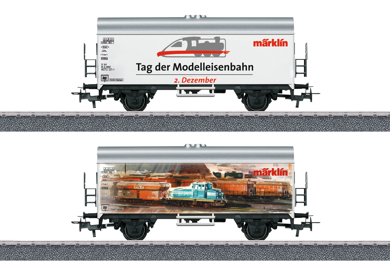 Marklin HO 44260 International Model Railroading Day 2019 Refrigerator Car (both sides shown)