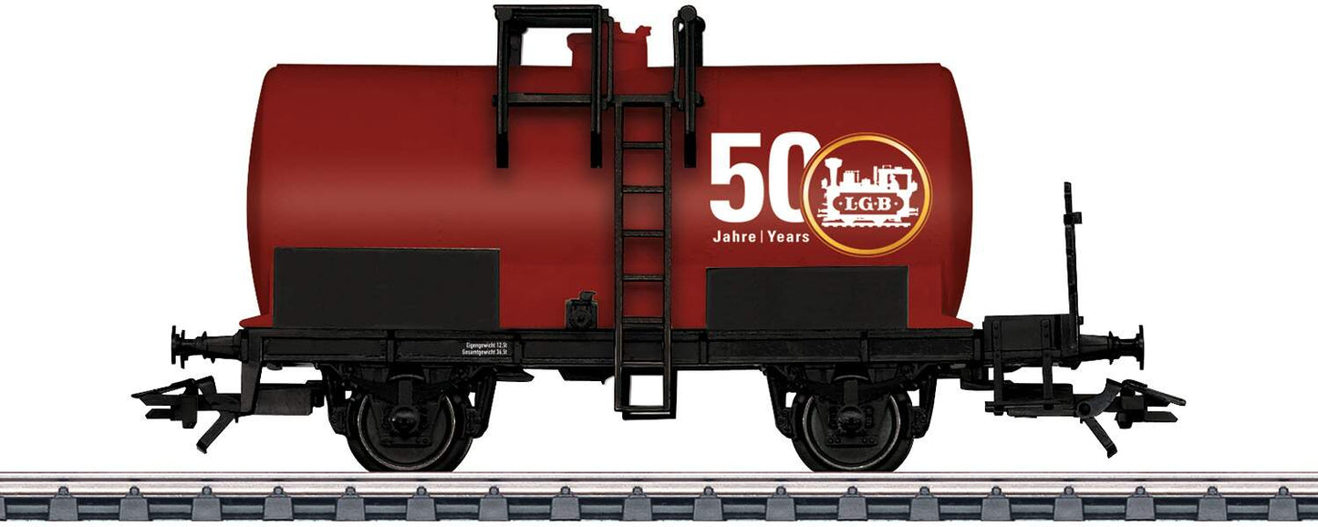 Marklin HO 44450 Fire Control Tank Car - 3-Rail - Ready to Run -- LGB 50th Anniversary (red)