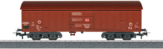 Marklin HO 44600 Type Taems 890 Covered Gondola - 3-Rail Ready to Run -- German Railroad DB AG (Era VI, Boxcar Red)