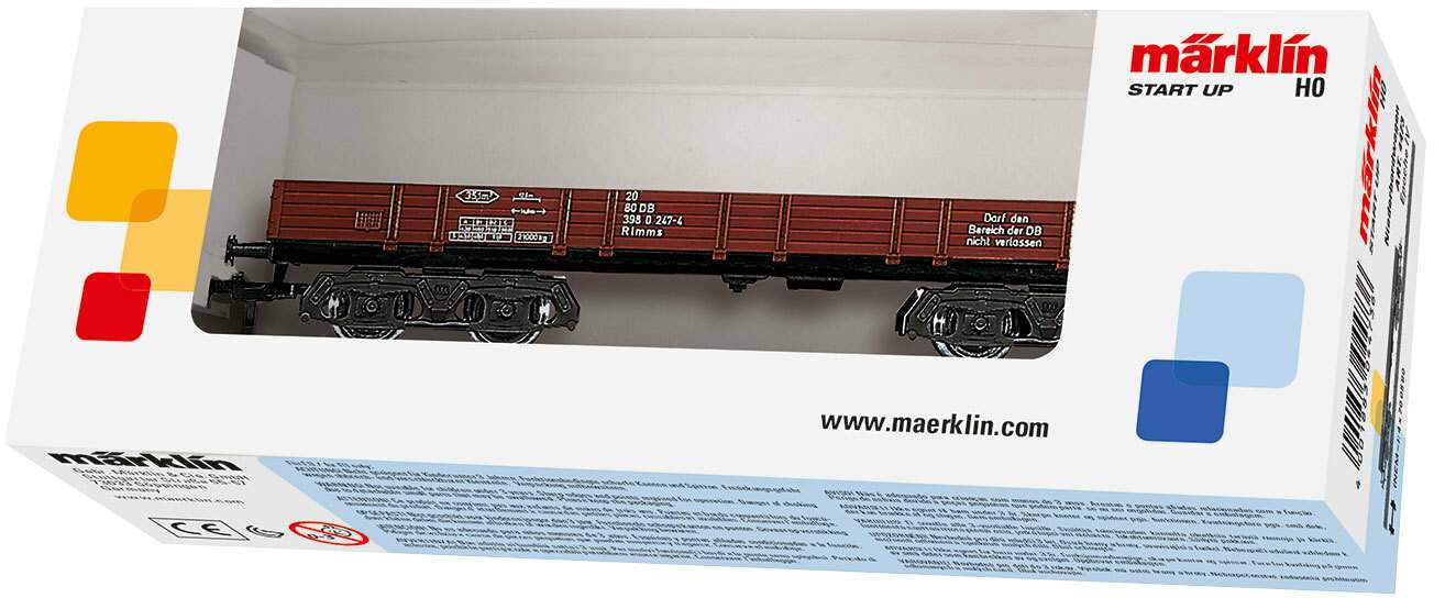 Marklin HO 4473 Low-Side Four-Axle Gondola -- German Federal Railroad