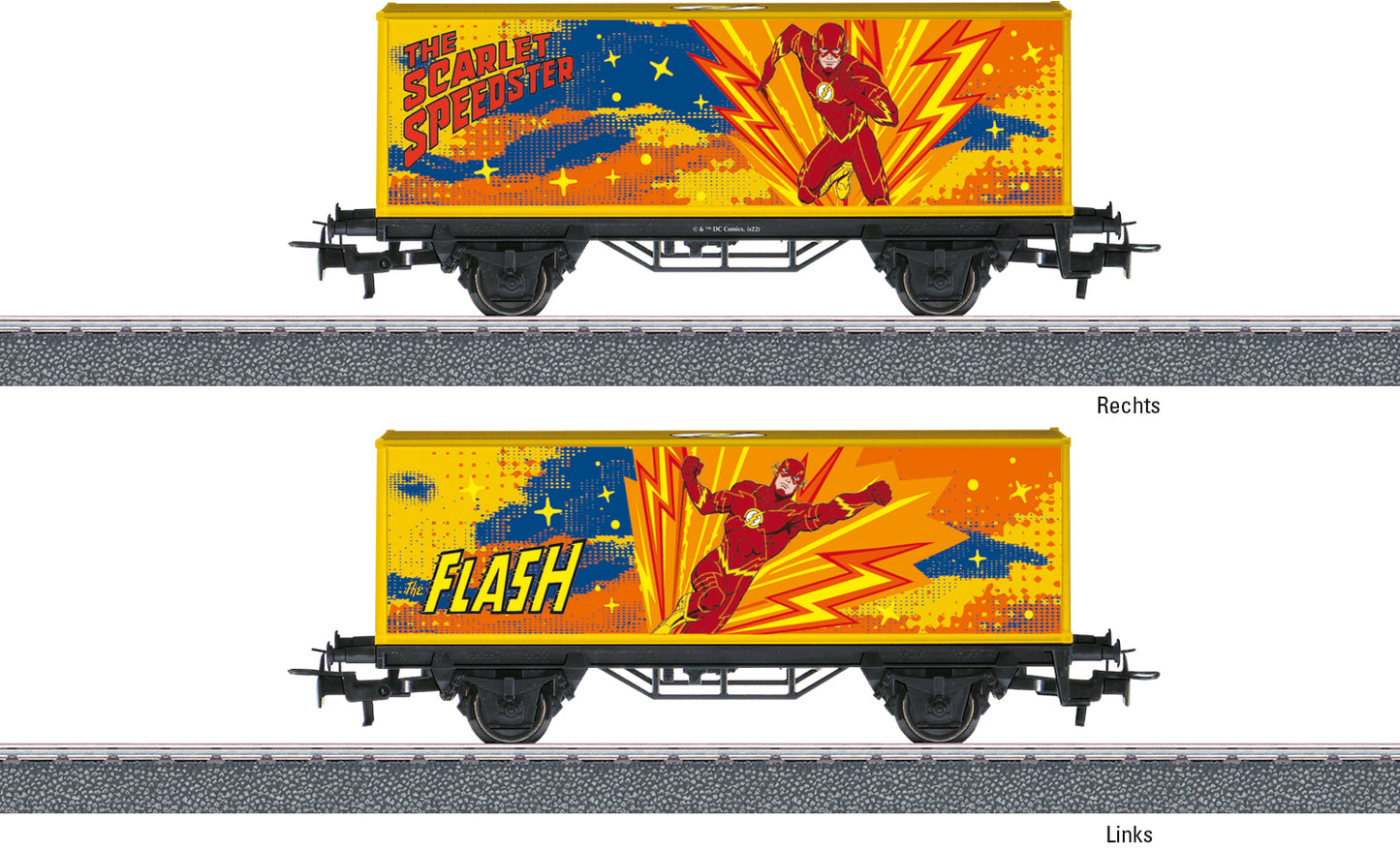 Marklin HO 44829 The Flash Container Car 2022 New Item