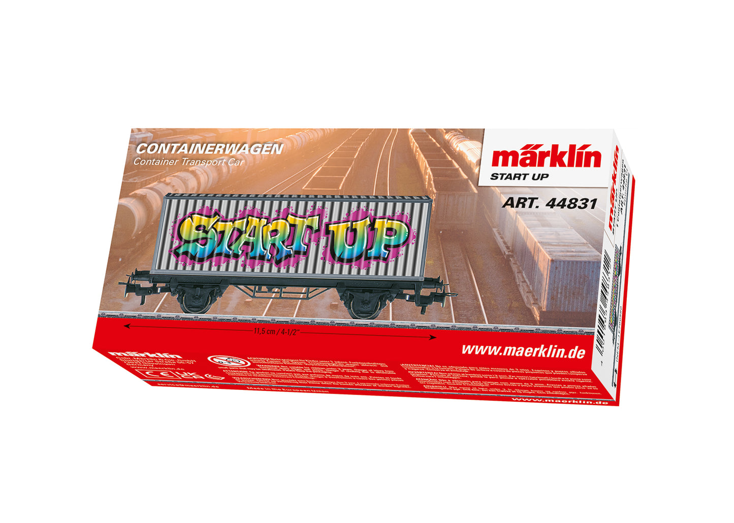 Marklin HO 44831 Graffiti Container Transport Car  2024 New Item New Item