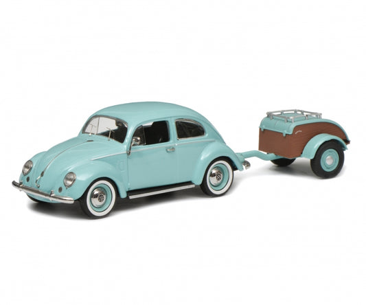 Schuco VW Kaefer Ovali  turquoise 1:43