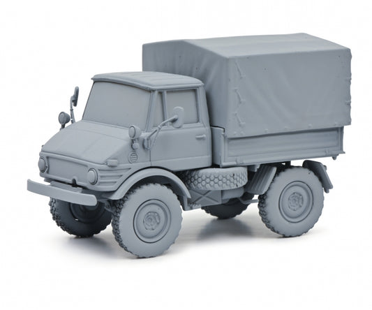 Schuco Unimog 406 m.Plane 1:43