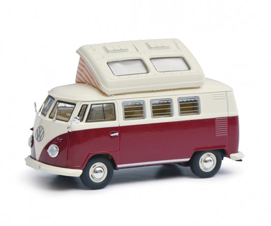 Schuco VW T1b Camper rot/beige 1:43