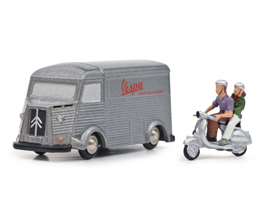 Schuco Pic. Citroen HY VESPA silber