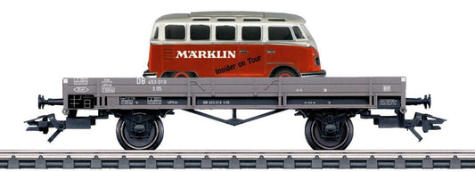 Marklin HO 46005 Märklin H0 Low Side Car with VW Bus