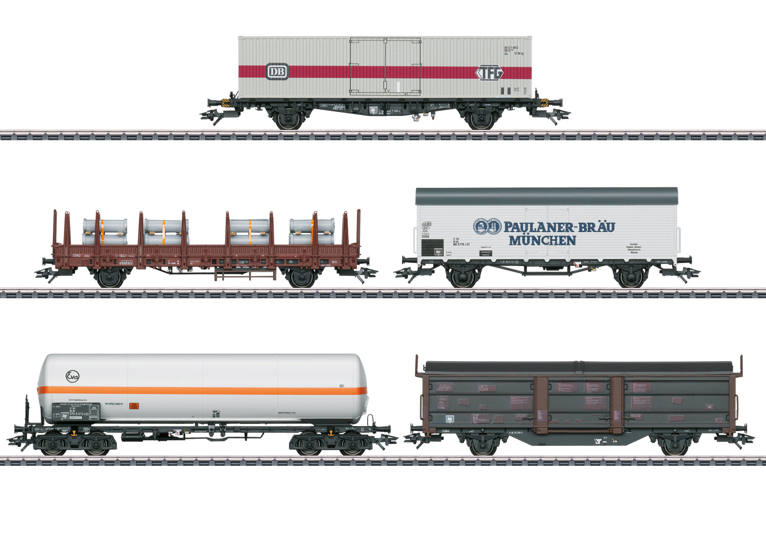 Marklin HO 47370 Freight Car Set for the BR 194, 5 Cars, DB,IV 2021 New Item