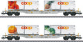 Marklin HO 47462 Coop Container Flat Car Set 2022 New Item