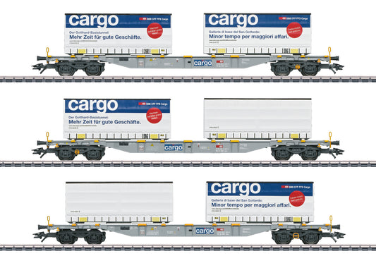 Marklin HO 47463 Container Car Set SBB VI Fall 2023 New Item