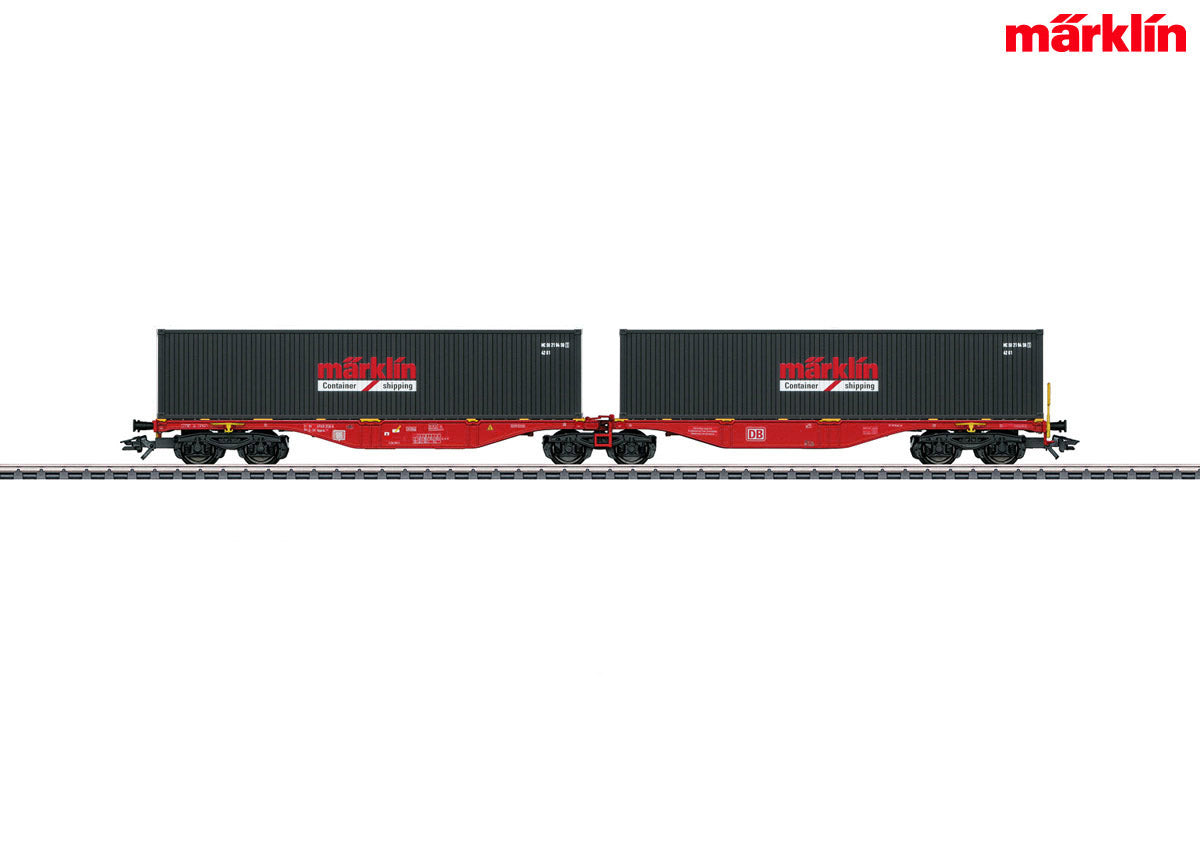 Marklin HO 47812 Märklin 47812 Double Container Wagon (Store model 2021) 2021 New Item