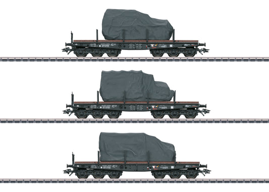Marklin HO 48660 SSyms Heavy-Duty Flat Car Set 2024 New Item New Item