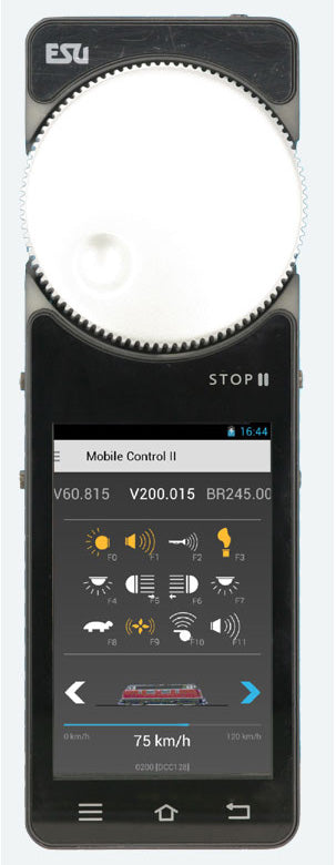 ESU HO 50114  Mobile Control II wireless throttle for ECoS, Single Handset, DE/EN 