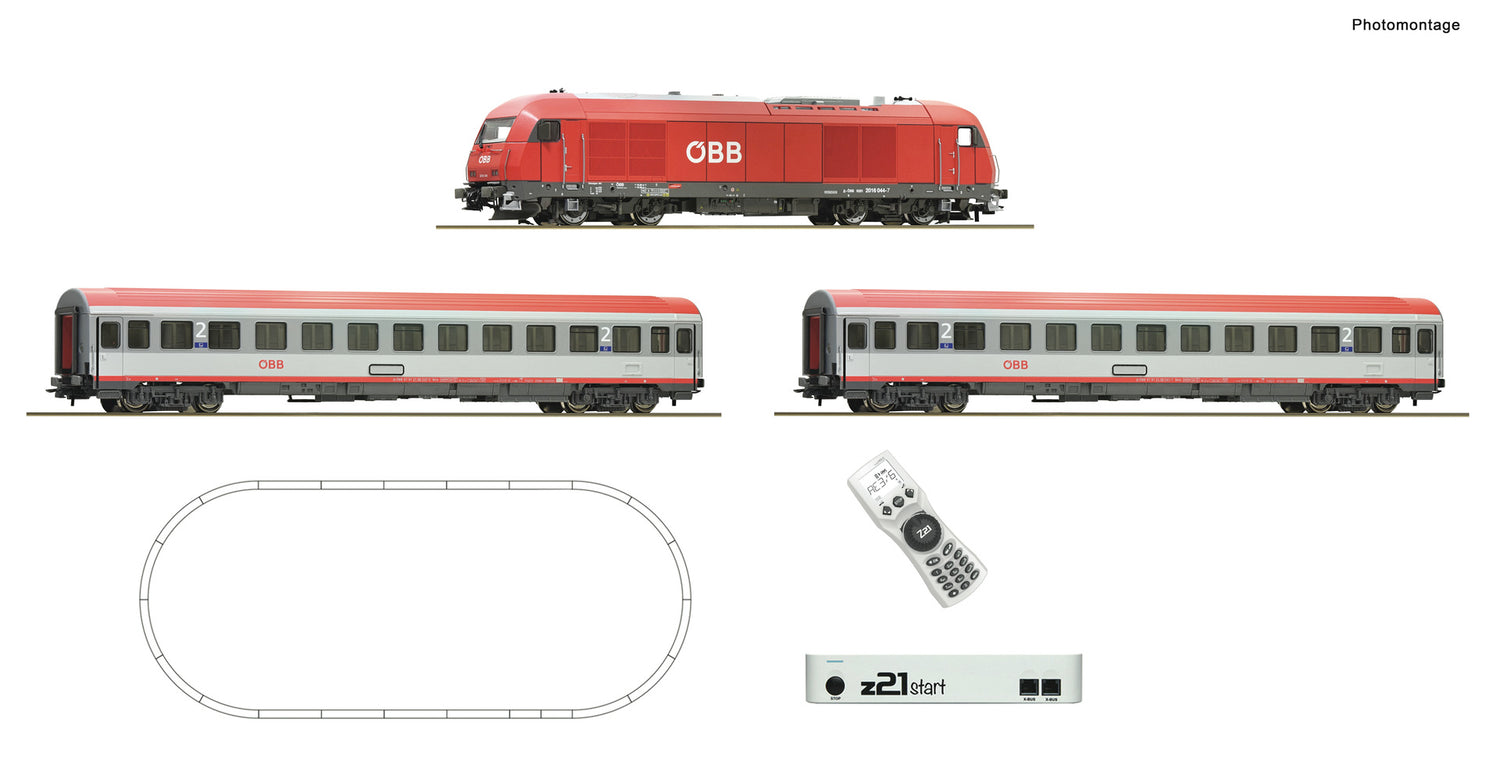 Roco HO 5110005 z21 start digital set: class 2016 with EC ÖBB       era VI DC 2024 New Item