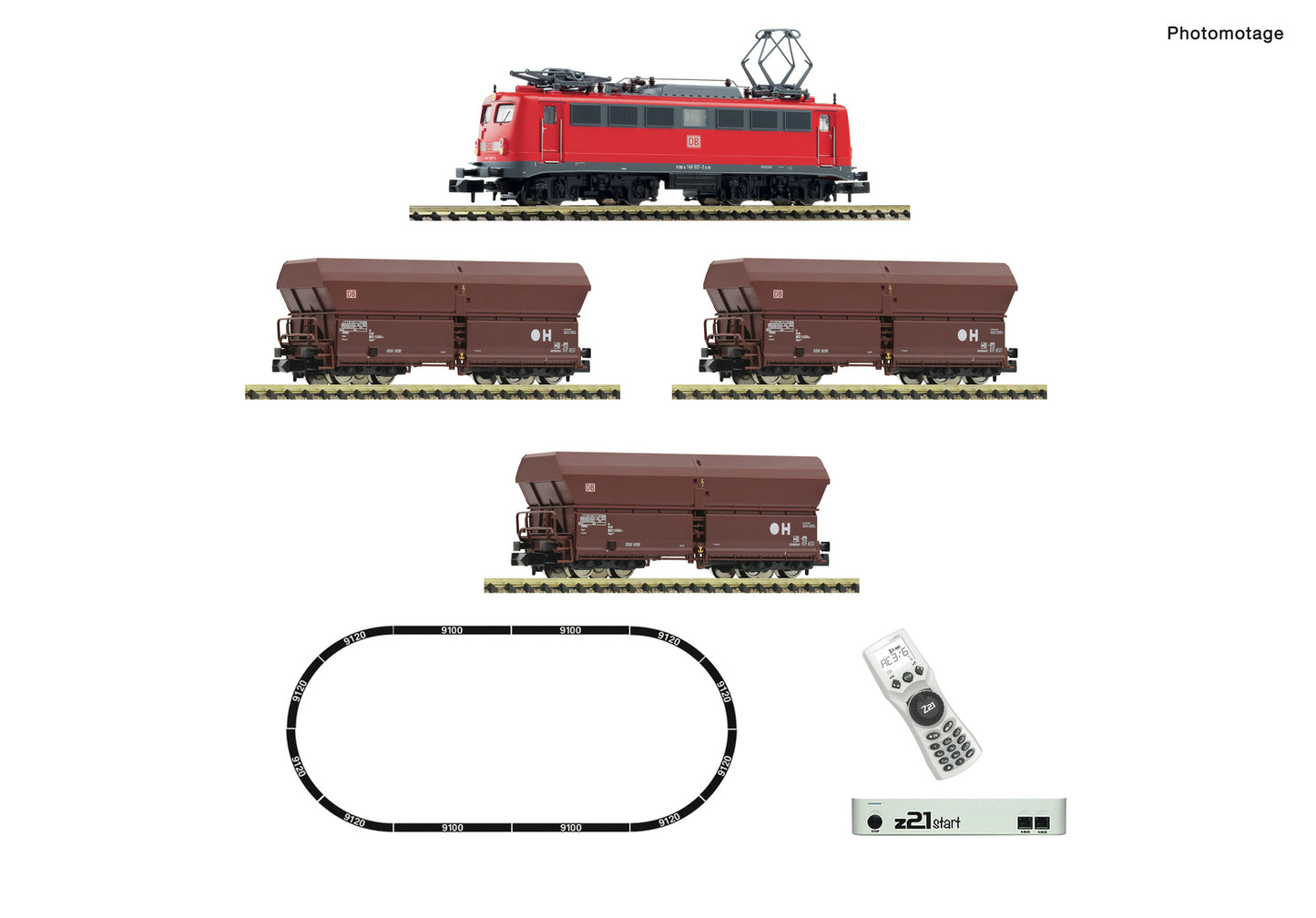 Fleischmann N 5170002 z21 Starter Set  Digitalset: Electric locomotive class 140 with goods train  DB AG  era V DC 2023 New Item