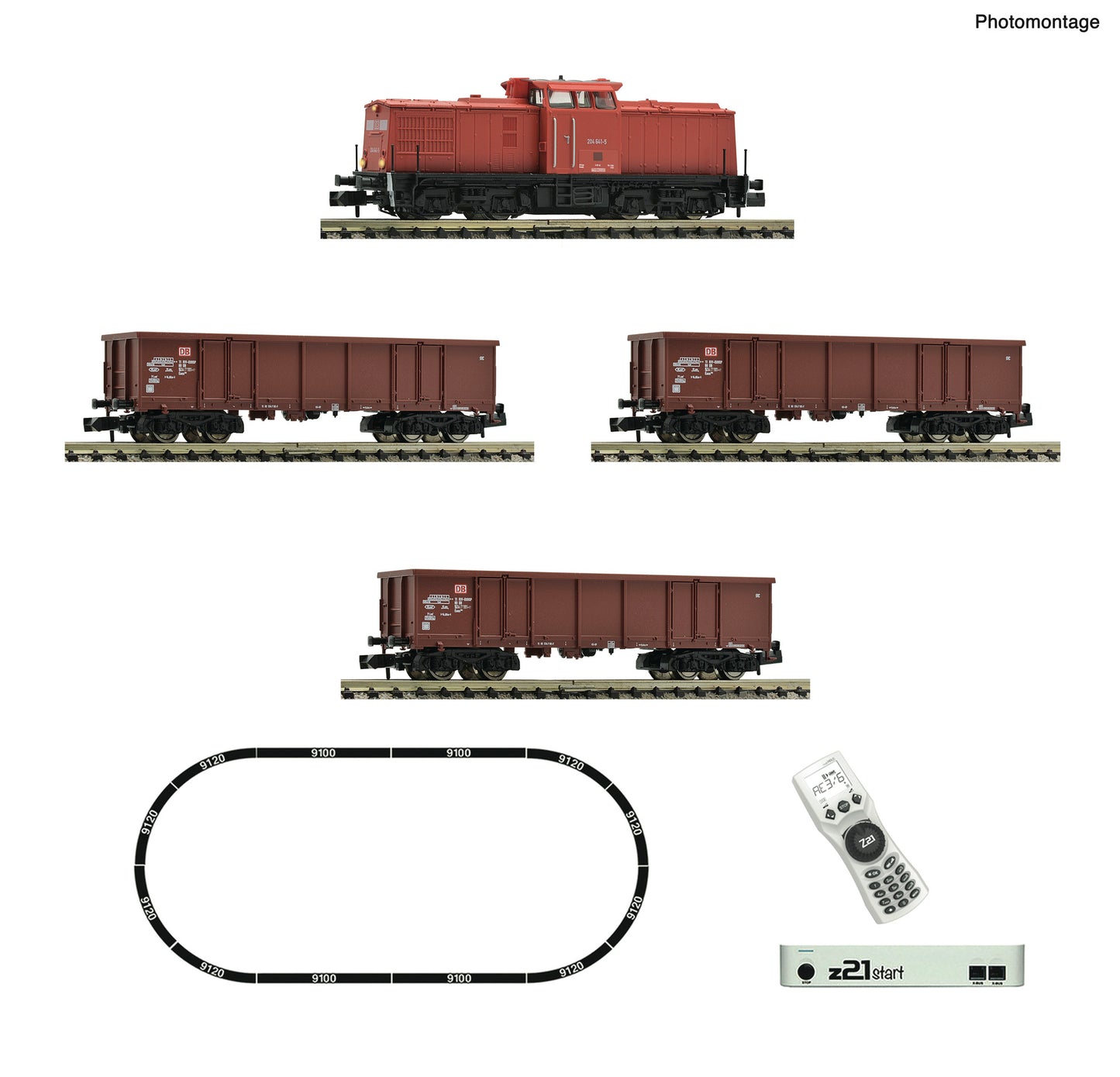 Fleischmann N 5170005 z21 start digital set:cla ss 204 freight train DB A  era V-VI DC 2024 New Item