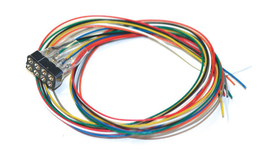 ESU HO 51950 Cables harness with 8-pin plug acc. to NEM652, DCC Cables coloured, 30cm