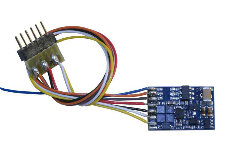 ESU HO 52624  LokPilot Fx micro V3.0, functional decoder MM/DCC/SX, 6-pin plug NEM652, Cables 
