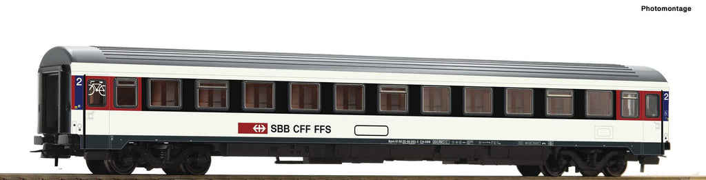 Roco HO 54167 2nd class Eurocity compartment coach, SBB