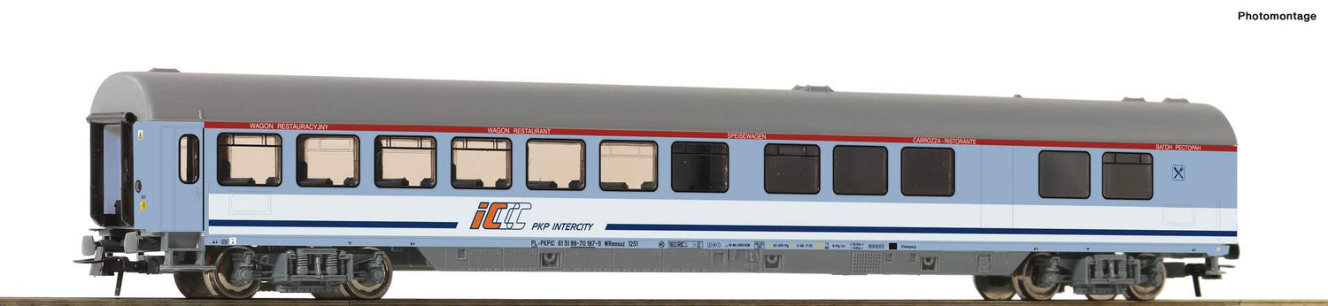 Roco HO 54174 EC dining car, PKP IC