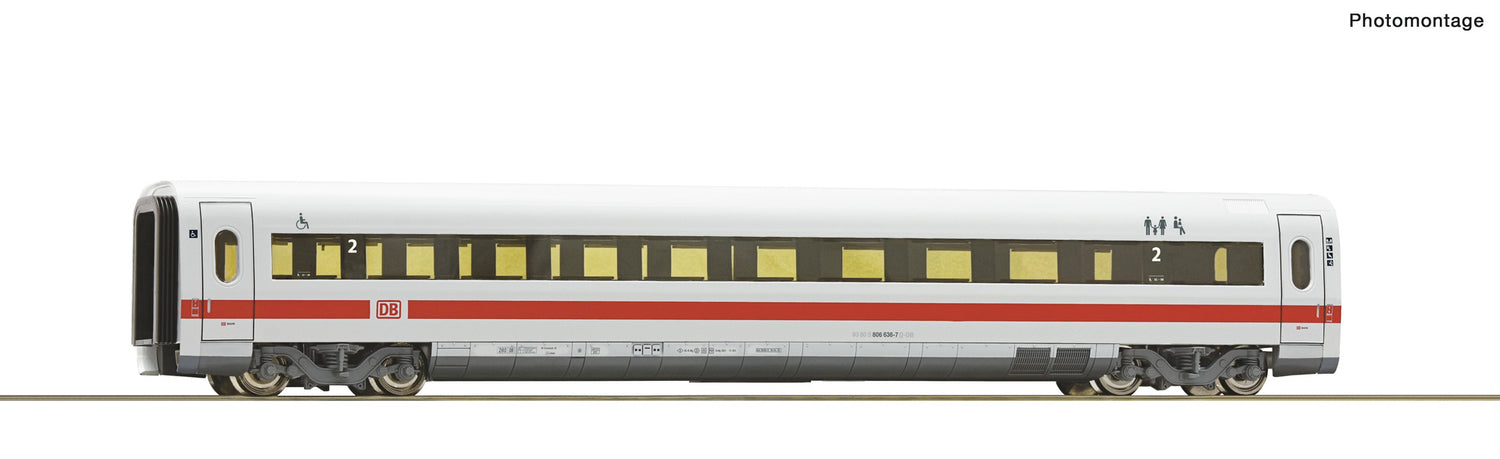 Roco HO 54274 2nd class ICE intermediate wagon  DB AG  era VI DC Q2 2022 New Item