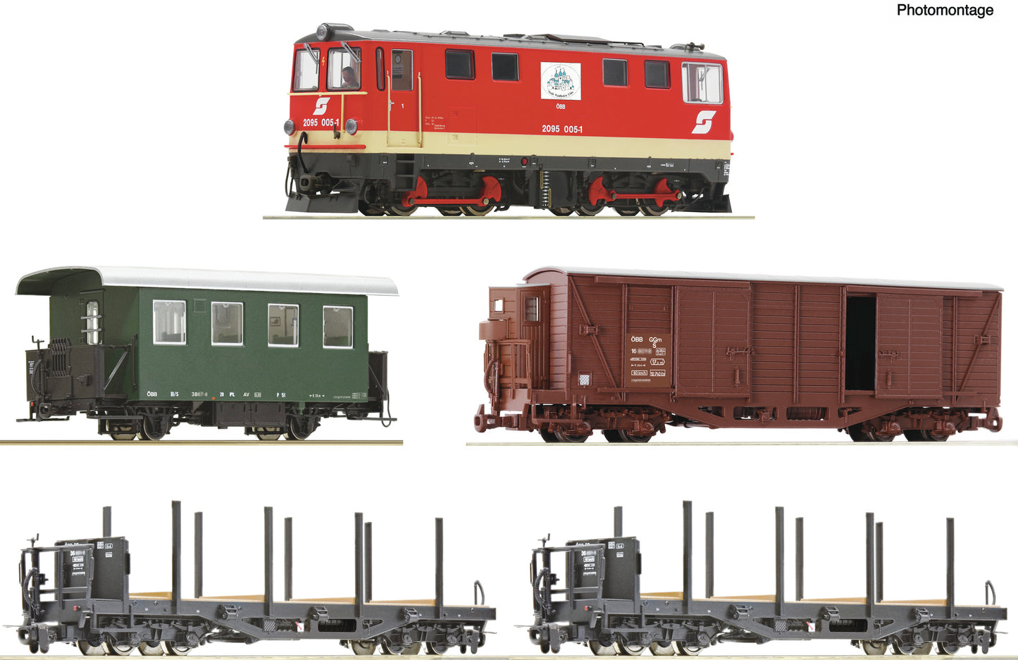 Roco HO 5540001 5-piece trainset:  2095 005-1 FwP ÖBB               era IV-V DC 2024 New Item