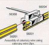LGB G 56204 Catenary Wire Clips -- pkg(12)