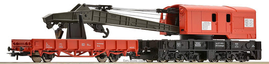 Roco HO 56240 Crane car with barrier car, DB AG