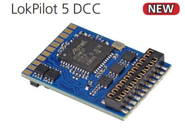 ESU N 59820 LokPilot 5 micro DCC, 8-pin NEM652, Retail, Gauge N, TT