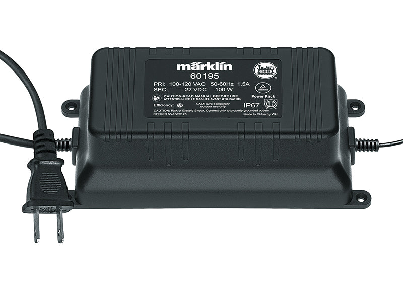 Marklin 1 60195 Switched Mode Power Pack for LGB and 1 Gauge -- 120V/100VA
