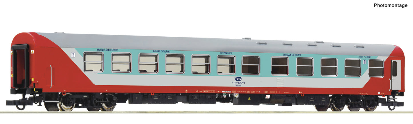 Roco HO 6200014 Dining coach  PKP  era IV DC 2023 New Item