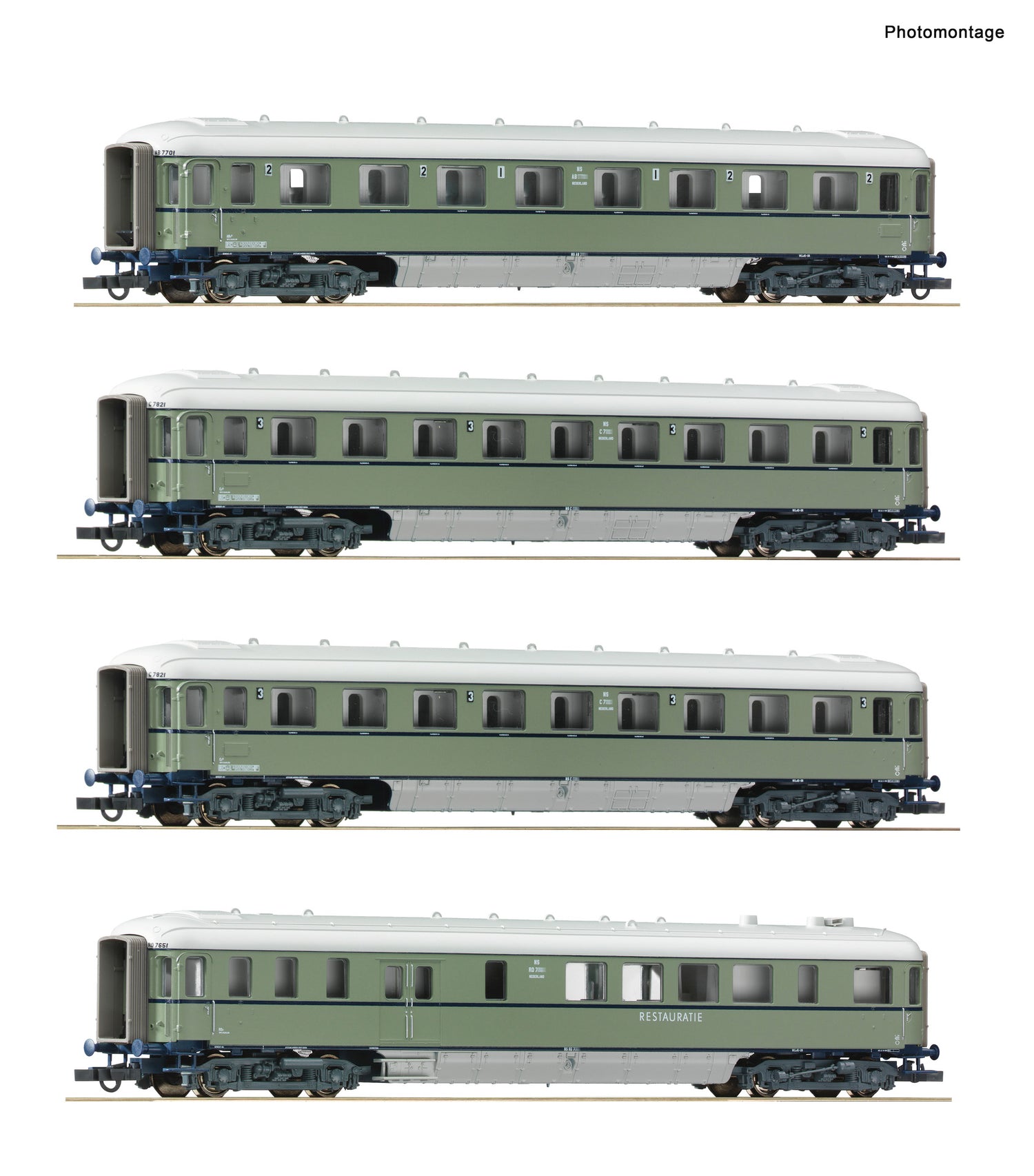 Roco HO 6200049 4-piece set:  'Plan D'  N S                          era III DC 2024 New Item