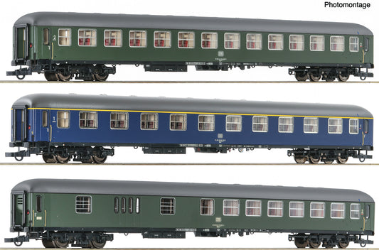 Roco HO 6200051 3-piece set 1: D 377 Hispania-Express DB era IV DC 2024 New Item