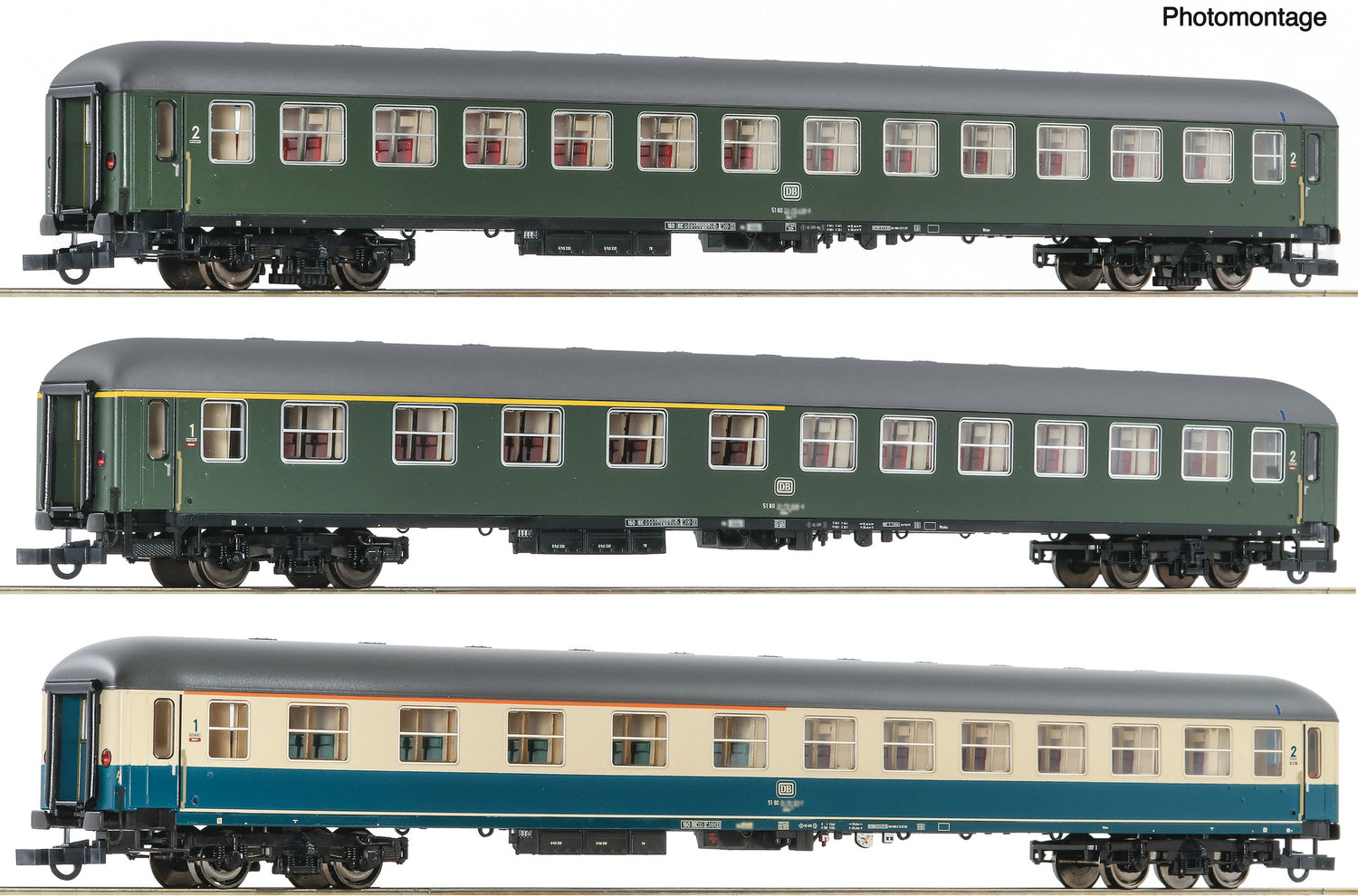 Roco HO 6200053 3-piece set 3: D 377  Hispania-Express   DB         era IV DC 2024 New Item