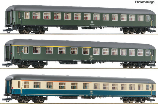 Roco HO 6200053 3-piece set 3: D 377 Hispania-Express DB era IV DC 2024 New Item