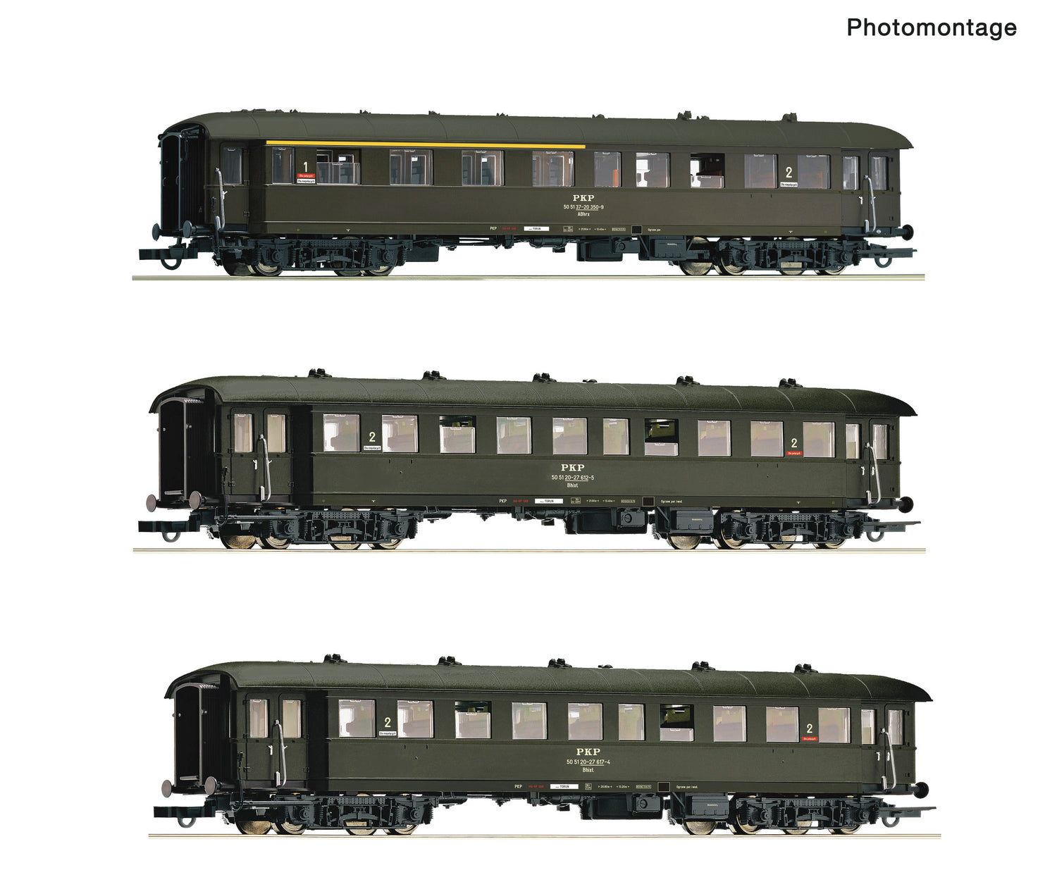 Roco HO 6200058 3-piece set: Coaches  PKP                            era IV DC 2024 New Item