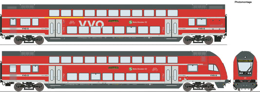 Roco HO 6200066 2-piece set: Double-decker coaches  DB AG           era VI DC 2024 New Item