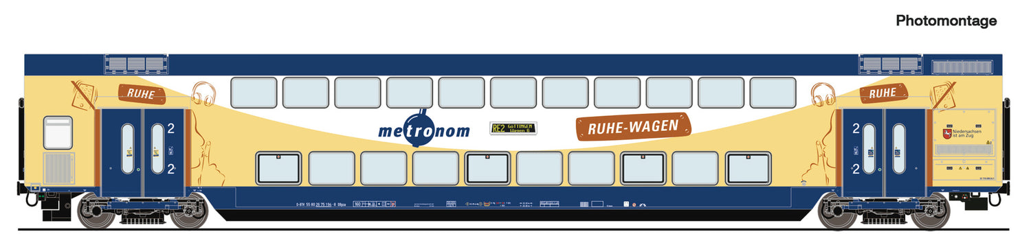 Roco HO 6200107 Double-decker coaches  metronom                     era VI DC 2024 New Item